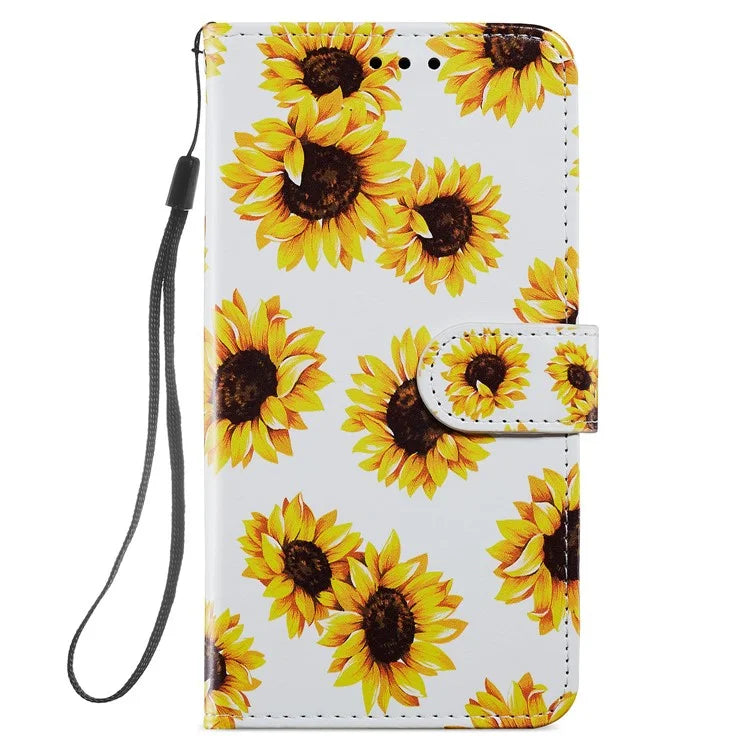 For Samsung Galaxy S24 Case Pattern Printing PU Leather Stand Phone Cover