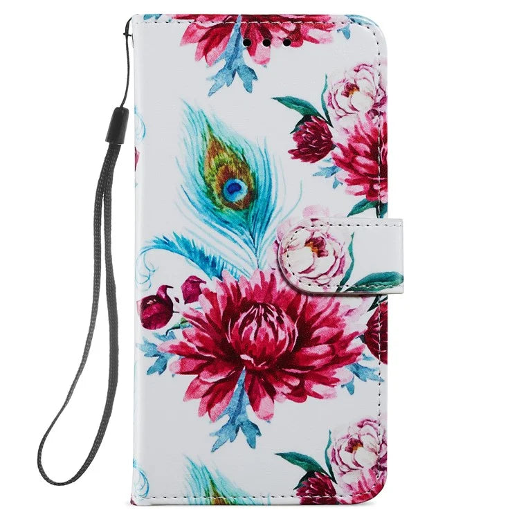 For Samsung Galaxy S24 Case Pattern Printing PU Leather Stand Phone Cover