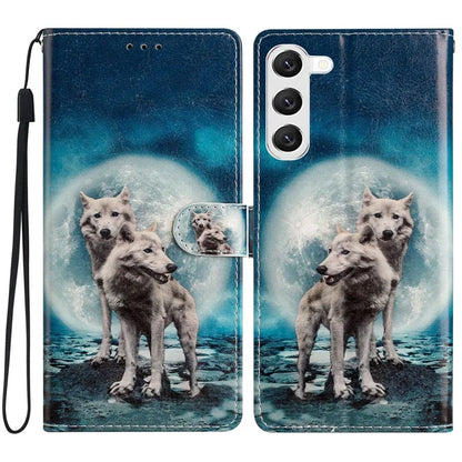 For Samsung Galaxy S24+ Case Pattern Printing PU Leather Wallet Phone Cover