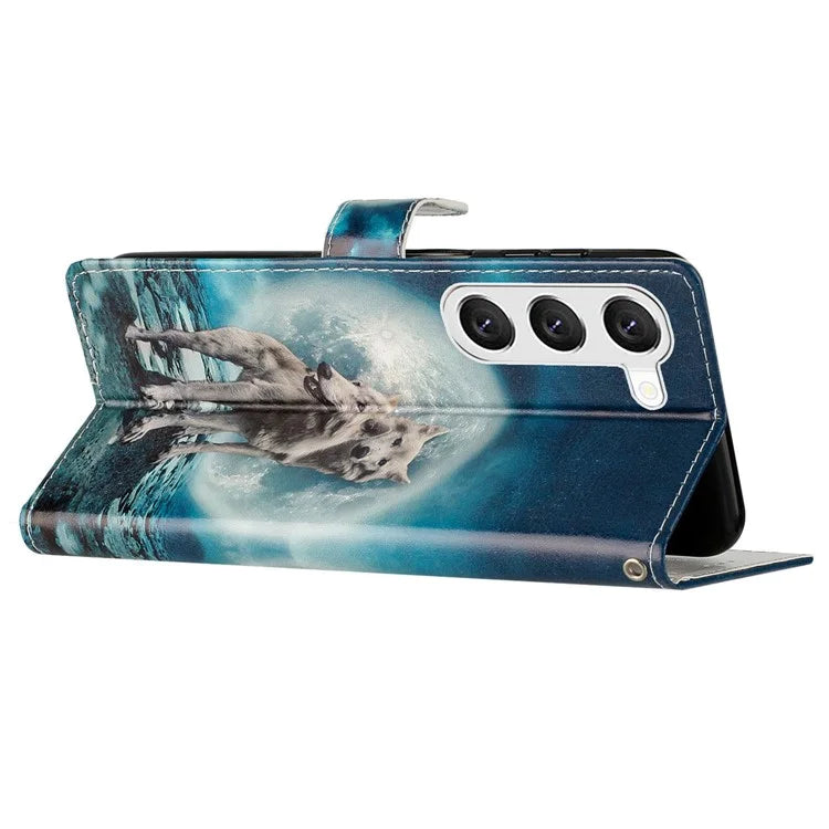 For Samsung Galaxy S24+ Case Pattern Printing PU Leather Wallet Phone Cover
