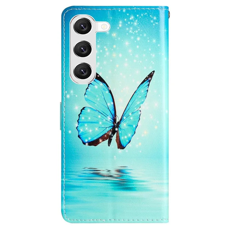 For Samsung Galaxy S24+ Case Pattern Printing PU Leather Wallet Phone Cover