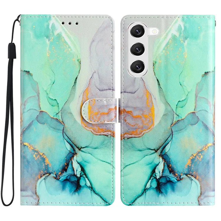For Samsung Galaxy S24+ Case Pattern Printing PU Leather Wallet Phone Cover