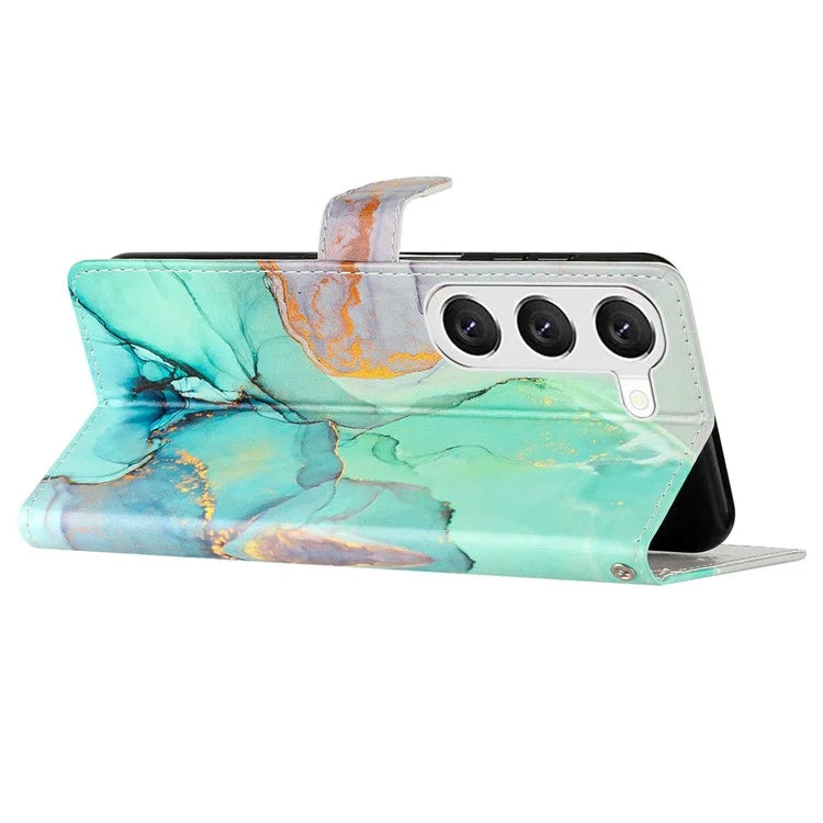 For Samsung Galaxy S24+ Case Pattern Printing PU Leather Wallet Phone Cover