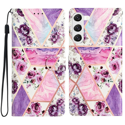 For Samsung Galaxy S24+ Case Pattern Printing PU Leather Wallet Phone Cover