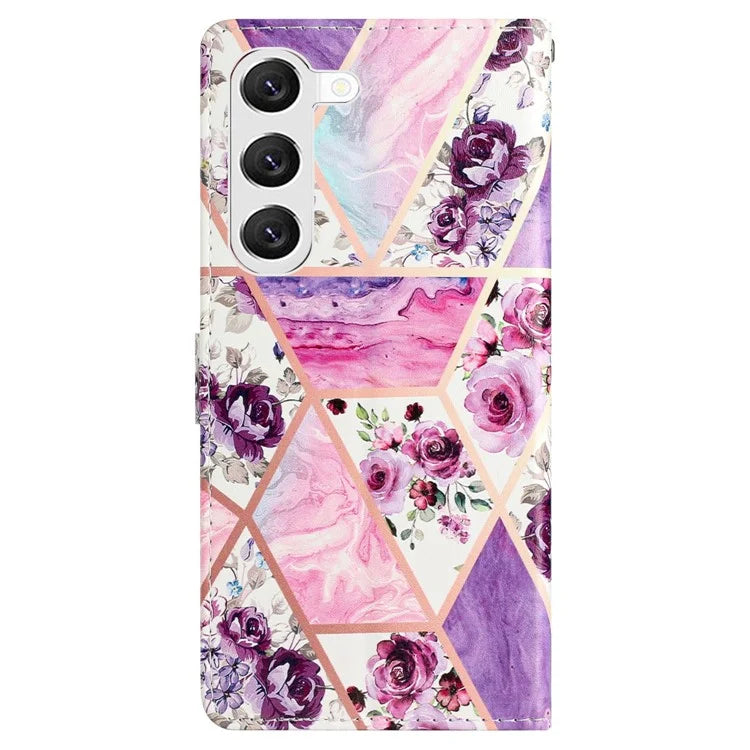 For Samsung Galaxy S24+ Case Pattern Printing PU Leather Wallet Phone Cover
