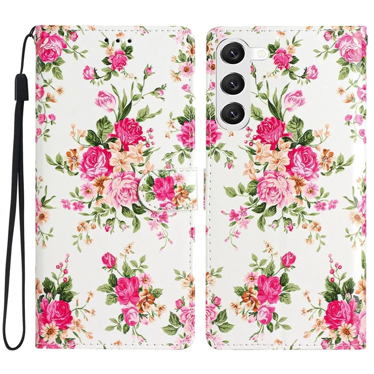 For Samsung Galaxy S24+ Case Pattern Printing PU Leather Wallet Phone Cover