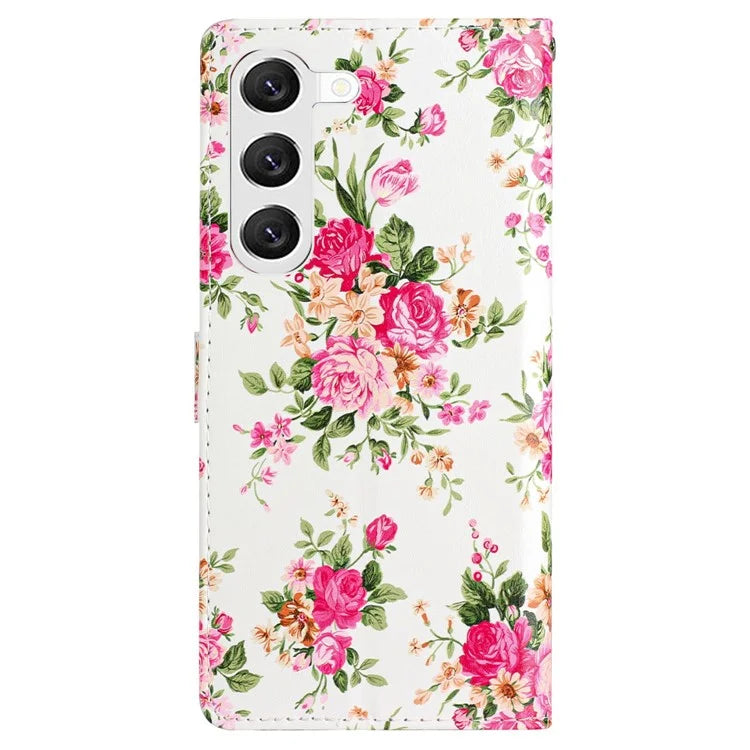 For Samsung Galaxy S24+ Case Pattern Printing PU Leather Wallet Phone Cover