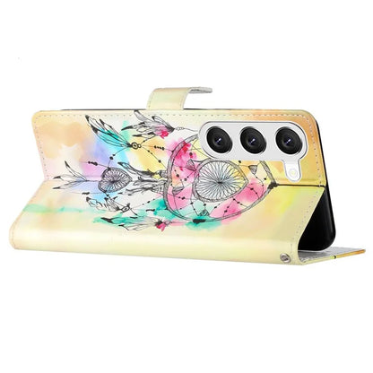 For Samsung Galaxy S24+ Case Pattern Printing PU Leather Wallet Phone Cover