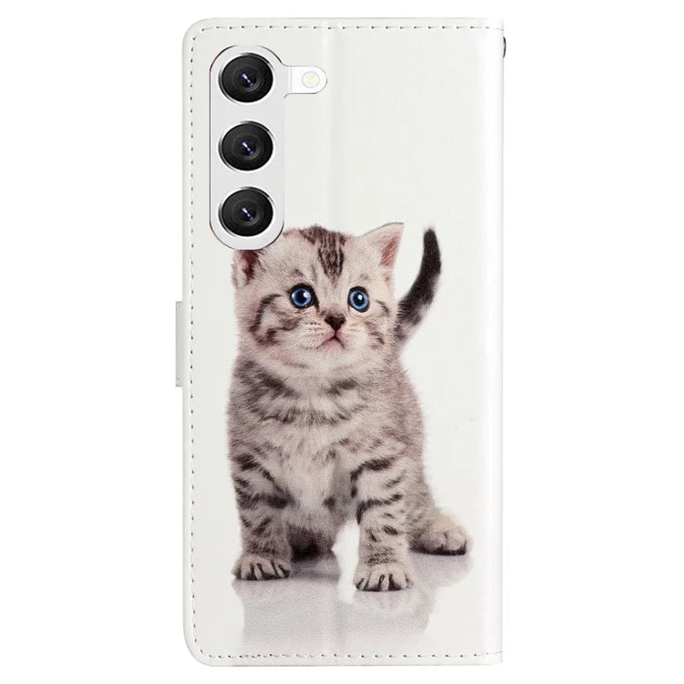 For Samsung Galaxy S24+ Case Pattern Printing PU Leather Wallet Phone Cover