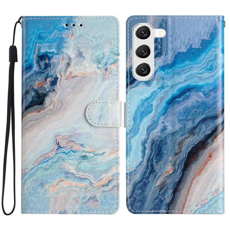 For Samsung Galaxy S24+ Case Pattern Printing PU Leather Wallet Phone Cover