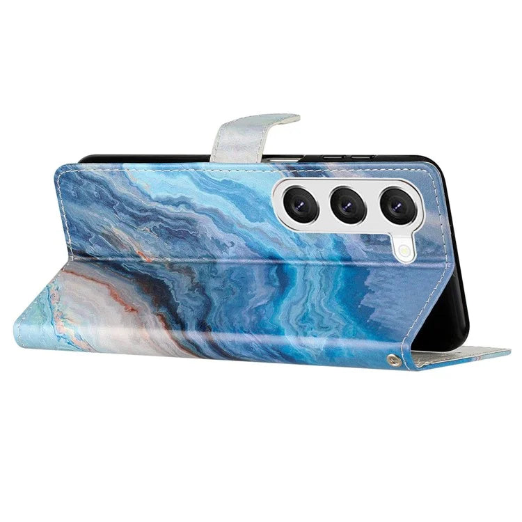For Samsung Galaxy S24+ Case Pattern Printing PU Leather Wallet Phone Cover