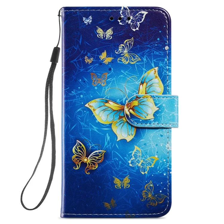 For Samsung Galaxy S24+ Case Pattern Printing PU Leather Wallet Phone Cover