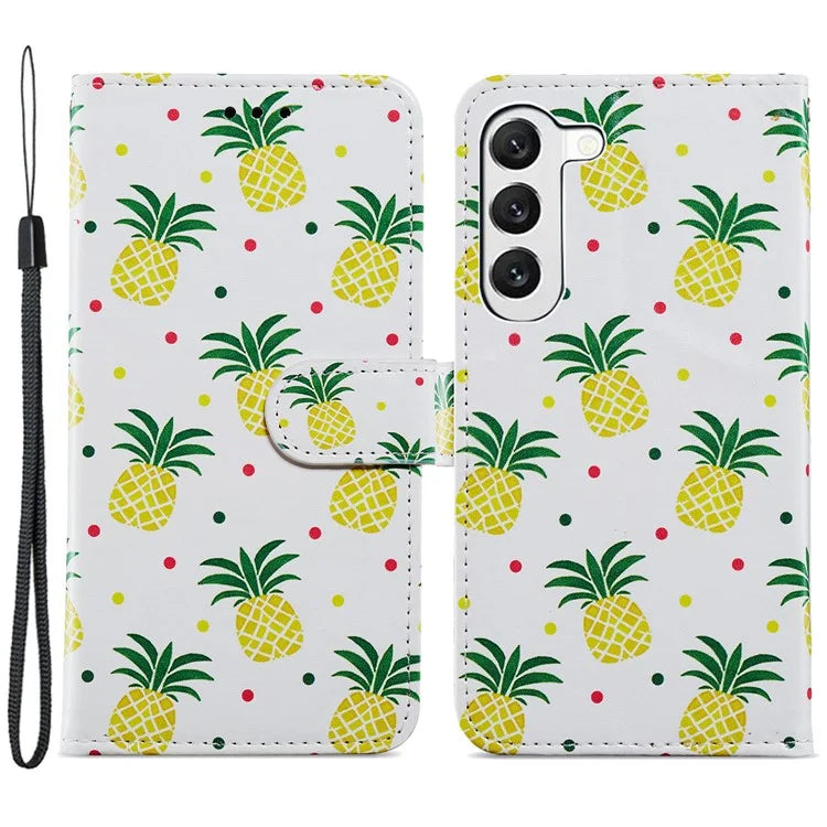 For Samsung Galaxy S24+ Case Pattern Printing PU Leather Wallet Phone Cover