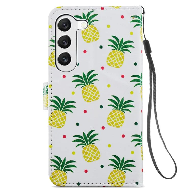 For Samsung Galaxy S24+ Case Pattern Printing PU Leather Wallet Phone Cover