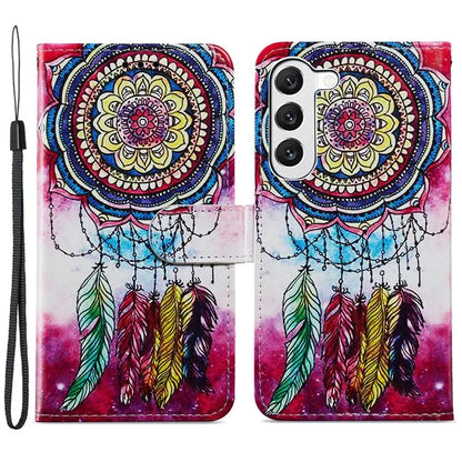 For Samsung Galaxy S24+ Case Pattern Printing PU Leather Wallet Phone Cover