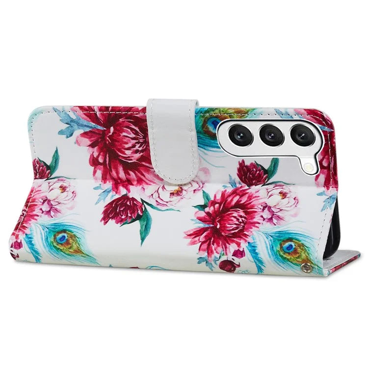 For Samsung Galaxy S24+ Case Pattern Printing PU Leather Wallet Phone Cover