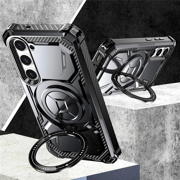 For Samsung Galaxy S21+ 5G Case Foldable Kickstand Magnetic Phone Cover