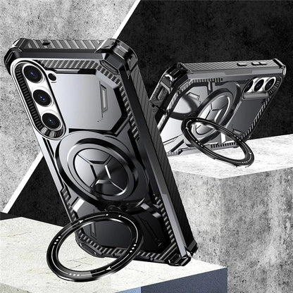 For Samsung Galaxy S21+ 5G Case Foldable Kickstand Magnetic Phone Cover