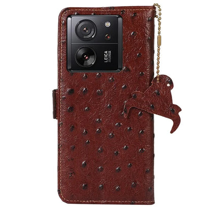 For Xiaomi 13T / 13T Pro / Redmi K60 Ultra Case Genuine Cow Leather RFID Blocking Phone Cover