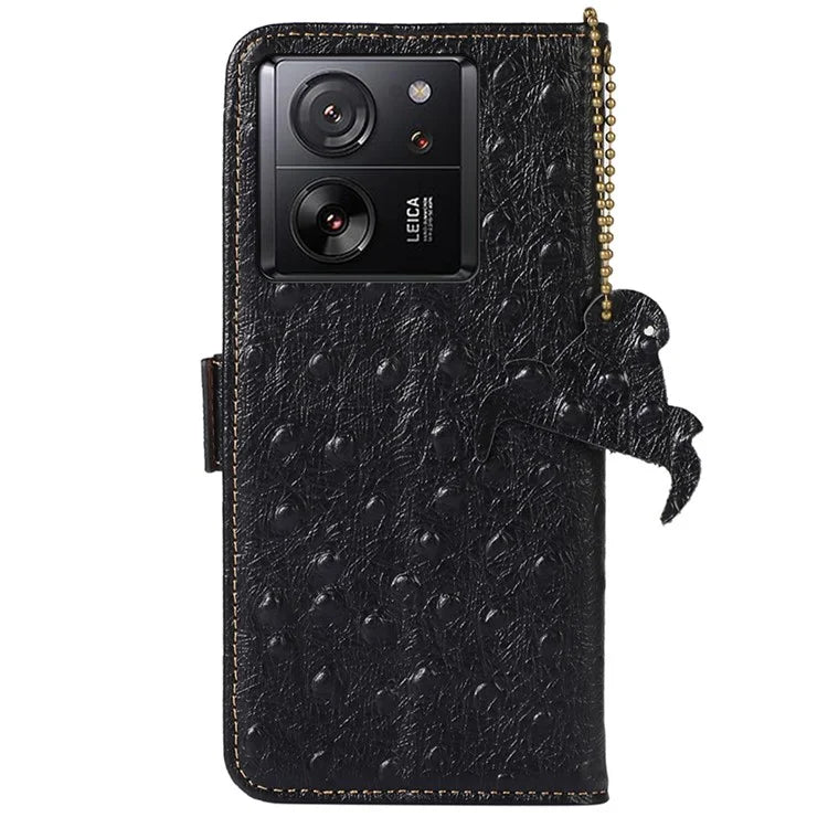 For Xiaomi 13T / 13T Pro / Redmi K60 Ultra Case Genuine Cow Leather RFID Blocking Phone Cover
