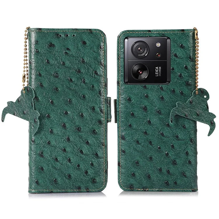 For Xiaomi 13T / 13T Pro / Redmi K60 Ultra Case Genuine Cow Leather RFID Blocking Phone Cover