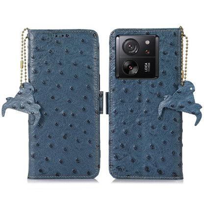 For Xiaomi 13T / 13T Pro / Redmi K60 Ultra Case Genuine Cow Leather RFID Blocking Phone Cover