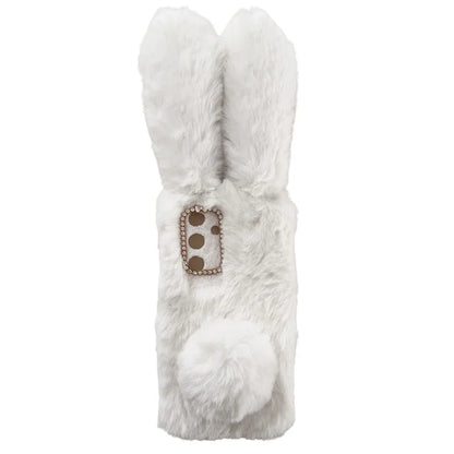 For Samsung Galaxy S24+ Case 3D Bunny Ears Fuzzy Winter Warm Phone Cover