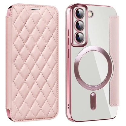 For Samsung Galaxy S22 5G Magnetic Case RFID Blocking Phone Leather Cover