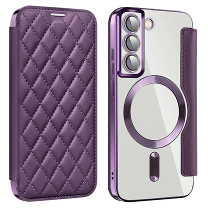 For Samsung Galaxy S22 5G Magnetic Case RFID Blocking Phone Leather Cover