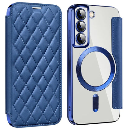 For Samsung Galaxy S22+ 5G Magnetic Case PU Leather Card Holder Phone Cover
