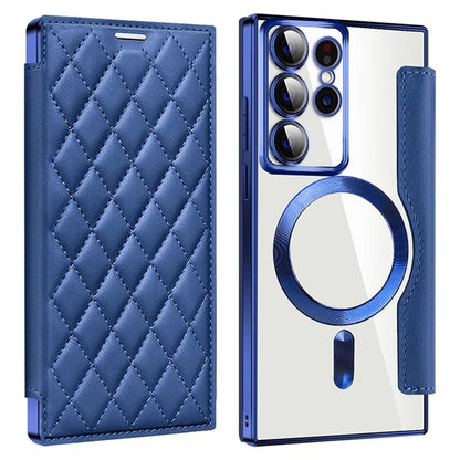 For Samsung Galaxy S22 Ultra 5G Case Card Slots Phone Cover Compatible with MagSafe