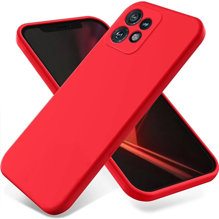 For Motorola Edge+ (2023) Case Liquid Silicone Mobile Phone Cover with Strap
