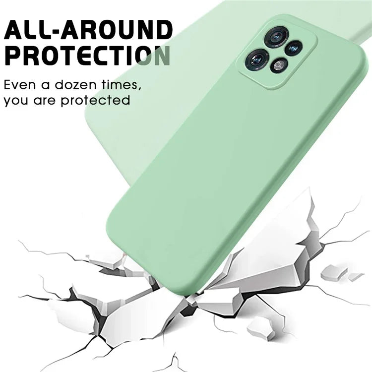 For Motorola Edge+ (2023) Case Liquid Silicone Mobile Phone Cover with Strap