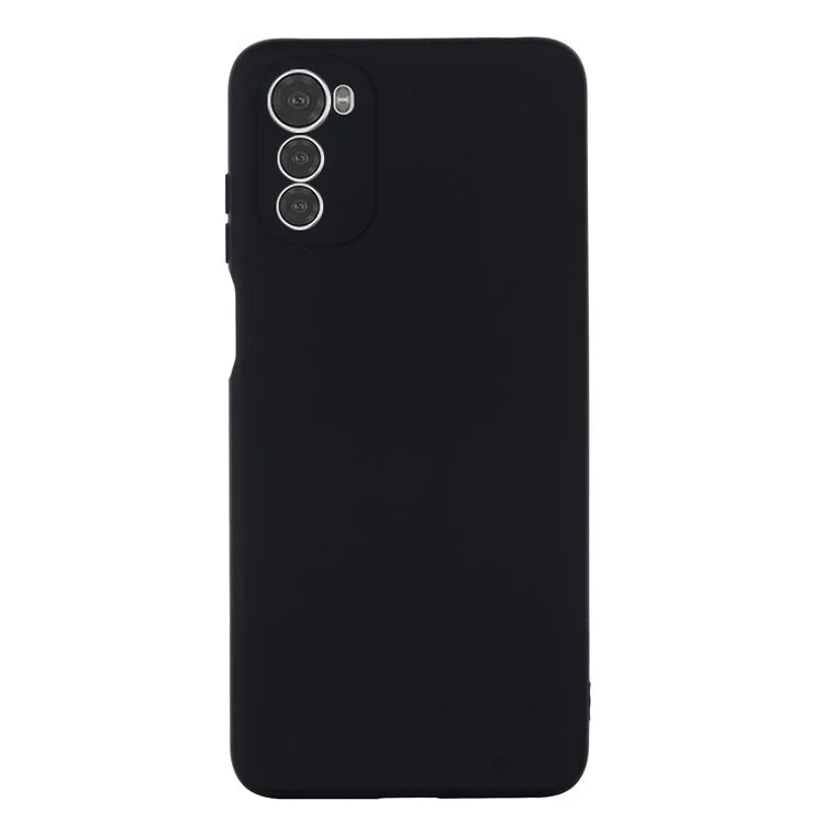 For Motorola Moto E32s 4G Case Anti-scratch Liquid Silicone Phone Cover with Strap