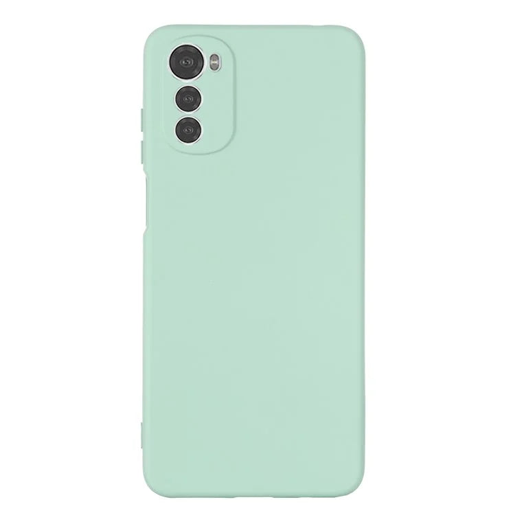 For Motorola Moto E32s 4G Case Anti-scratch Liquid Silicone Phone Cover with Strap