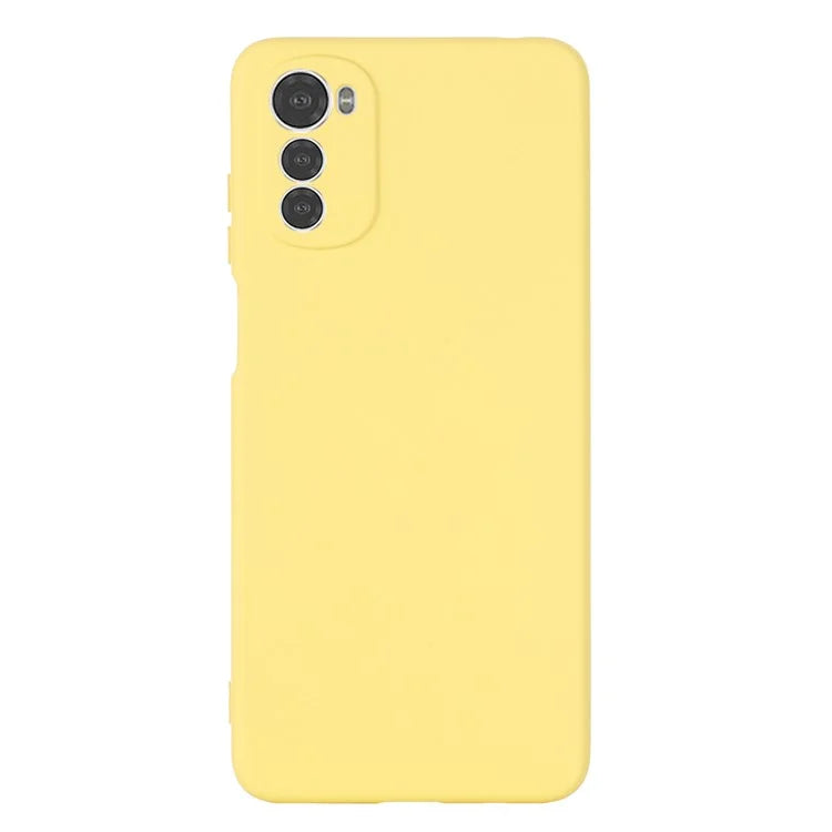 For Motorola Moto E32s 4G Case Anti-scratch Liquid Silicone Phone Cover with Strap