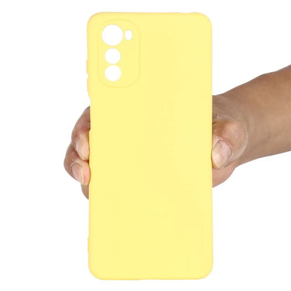 For Motorola Moto E32s 4G Case Anti-scratch Liquid Silicone Phone Cover with Strap