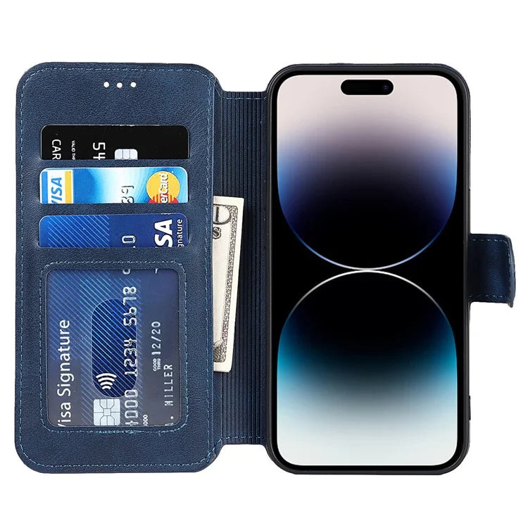 For iPhone 14 Pro Max Case Shockproof Leather Stand Mobile Phone Cover