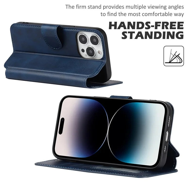 For iPhone 14 Pro Max Case Shockproof Leather Stand Mobile Phone Cover