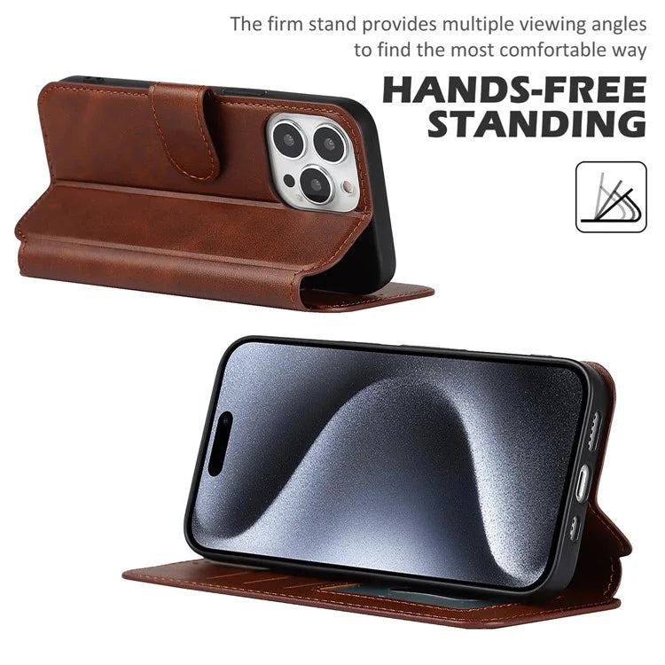 For iPhone 14 Pro Max Case Shockproof Leather Stand Mobile Phone Cover