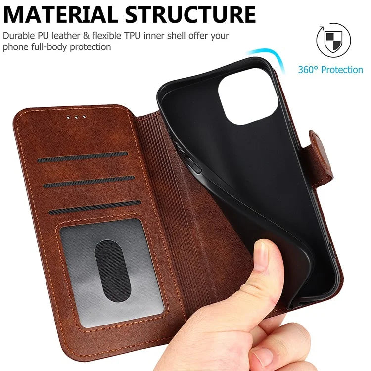 For iPhone 14 Pro Max Case Shockproof Leather Stand Mobile Phone Cover