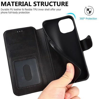 For iPhone 15 Pro PU Leather Case Shockproof Wallet Mobile Phone Cover