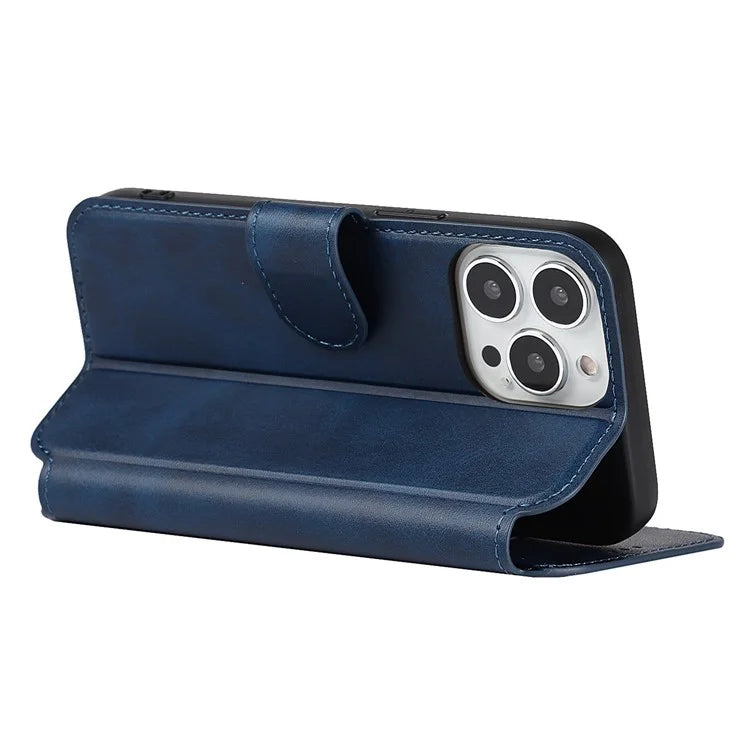 For iPhone 15 Pro PU Leather Case Shockproof Wallet Mobile Phone Cover