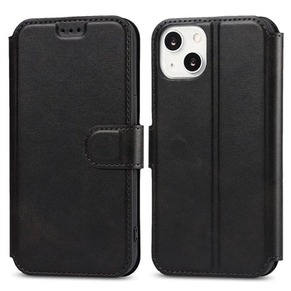 For iPhone 14 PU Leather Case Shockproof Wallet Phone Protector