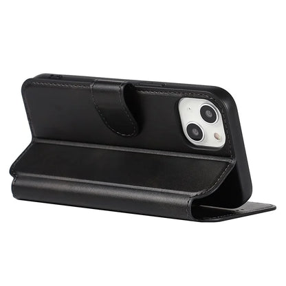 For iPhone 14 PU Leather Case Shockproof Wallet Phone Protector