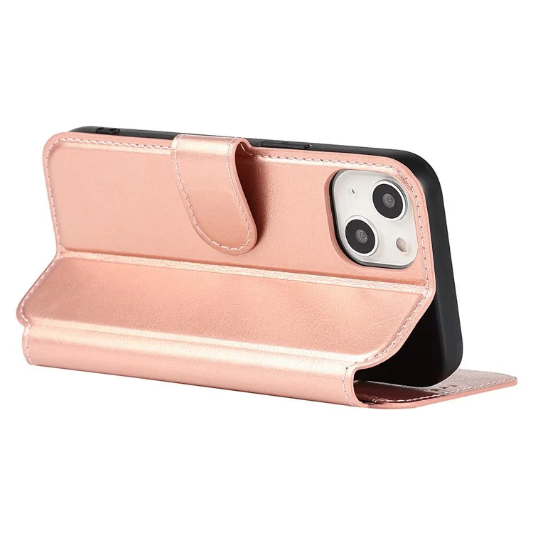 For iPhone 14 PU Leather Case Shockproof Wallet Phone Protector