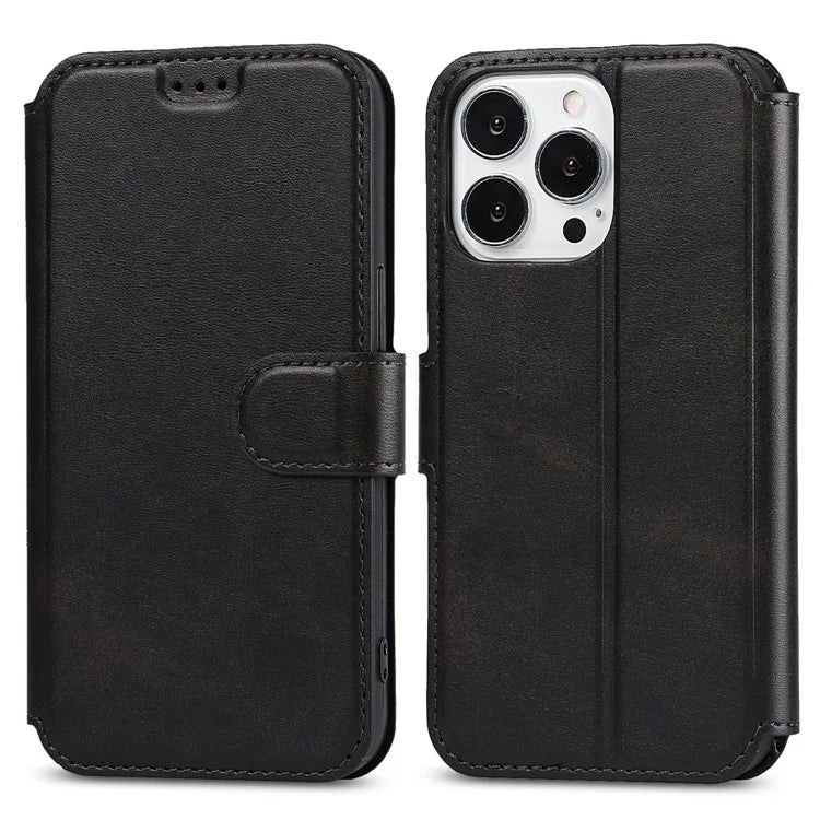 For iPhone 14 Pro Case PU Leather Shockproof Wallet Protective Phone Cover