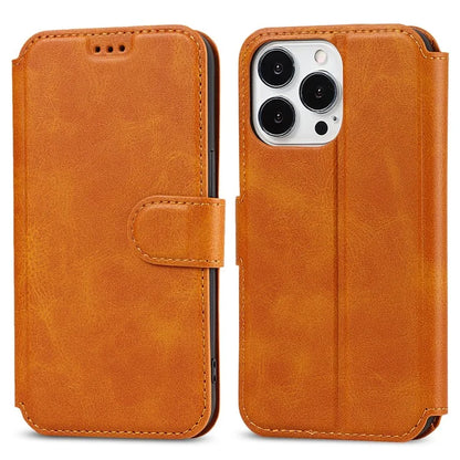 For iPhone 14 Pro Case PU Leather Shockproof Wallet Protective Phone Cover