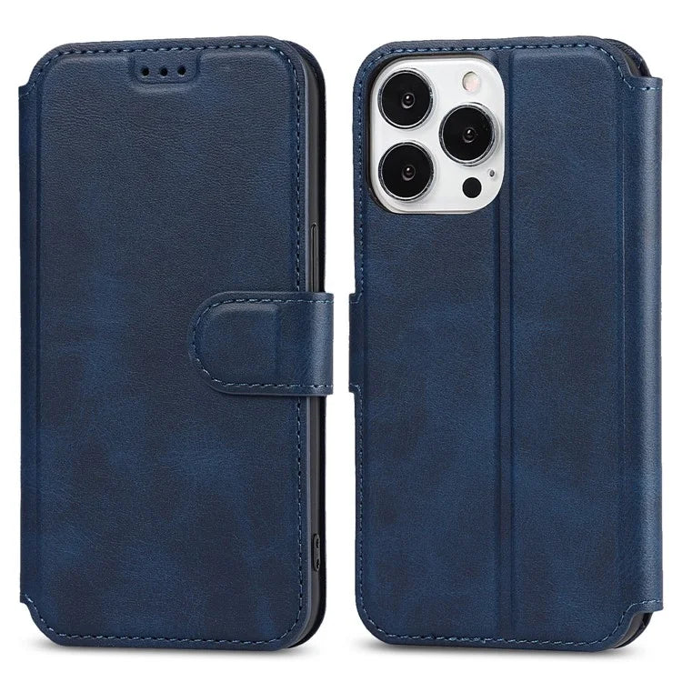 For iPhone 14 Pro Case PU Leather Shockproof Wallet Protective Phone Cover