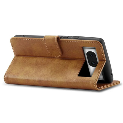 LC.IMEEKE For Google Pixel 8a Case Calf Texture PU Leather Phone Wallet Cover